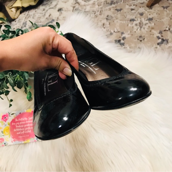 AGL Black Patent Leather Round Toe Heels Sz 39.5 - Picture 12 of 12